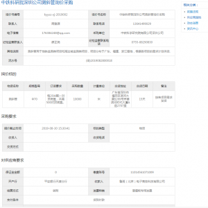 中鐵科研院深圳公司測斜管詢價采購