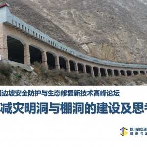 第125期 公路防災減災明洞與棚洞的建設及思考