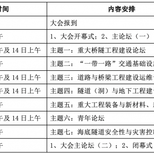 關于舉辦“第十屆國際橋梁與隧道技術大會暨‘一帶一路’交通基礎設施高端論壇”的最 . ...