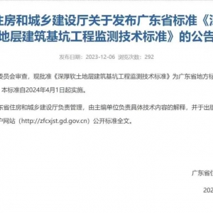 廣東建科院下屬總站有限公司主編的《深厚軟土地層建筑基坑工程監測技術標準》正式發布 ...