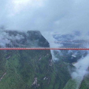 又添“世界級”！安盤高速天門特大橋順利合龍